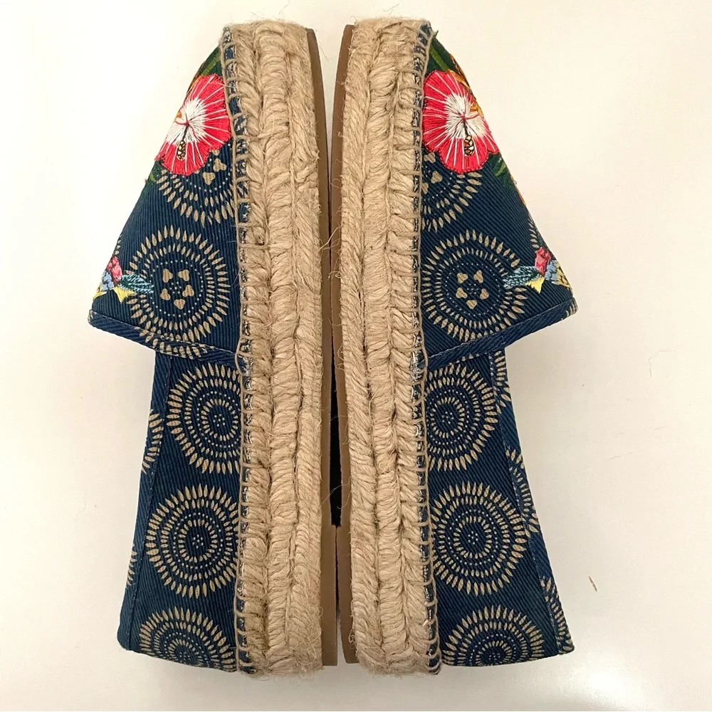 Johnny Was New Anemone Espadrille Slip Ons - Picture 8 of 12